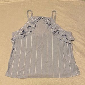 American Eagle blue stripe tank top